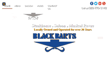 Tablet Screenshot of blackbartssteakhouse.com